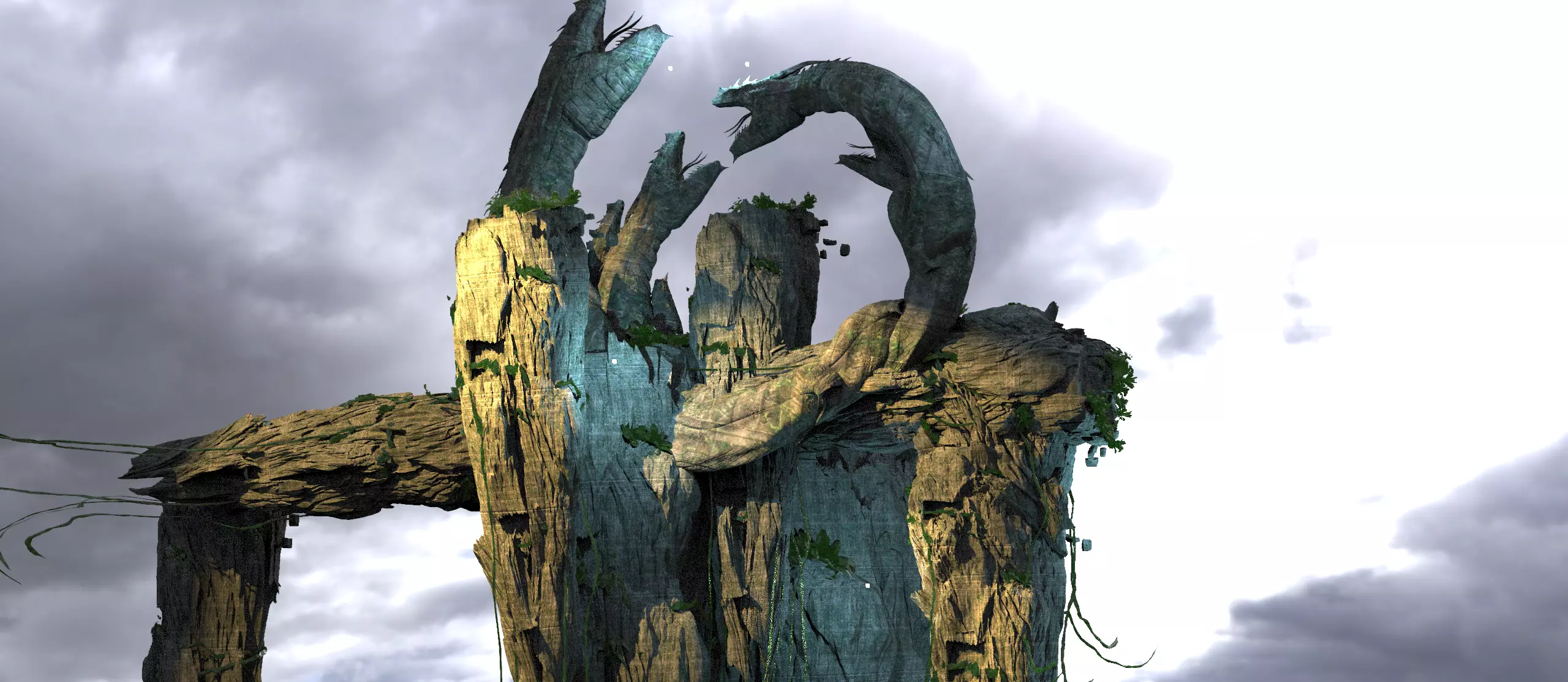 Snake Drake Island  3D model_0