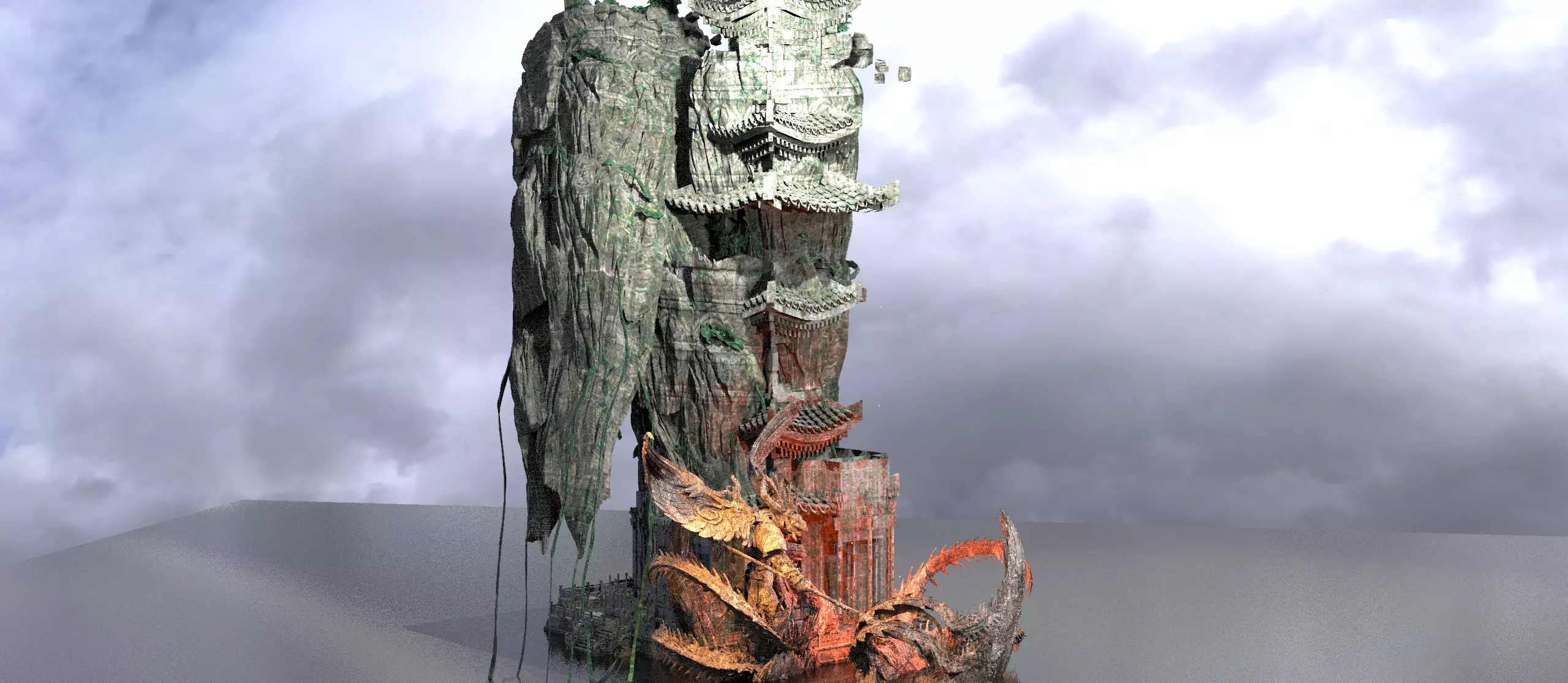 Tengu green Island 8 3D model