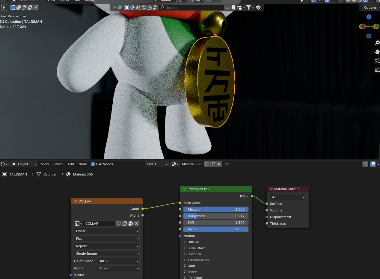 Turbogranny from dandadan RIGGED Low-poly 3D model_11