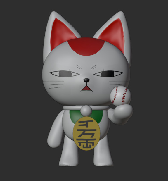 Turbogranny from dandadan RIGGED Low-poly 3D model_6