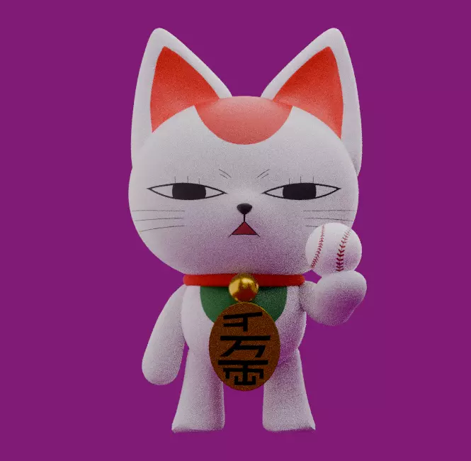 Turbogranny from dandadan RIGGED Low-poly 3D model_0