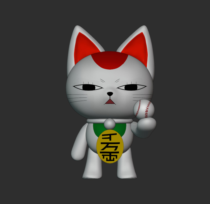 Turbogranny from dandadan RIGGED Low-poly 3D model_1