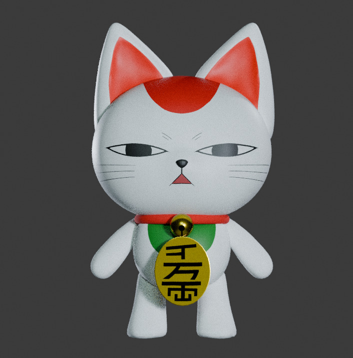 Turbogranny from dandadan RIGGED Low-poly 3D model_8