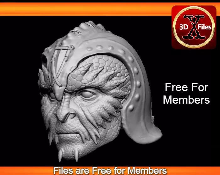 Klaatu Head Sculpt - Star Wars Custom Action Figure Head 3D print model_0