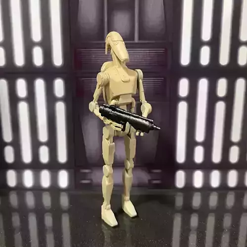 Battle droid b1 series Star Wars vintage toy kenner 3D print model