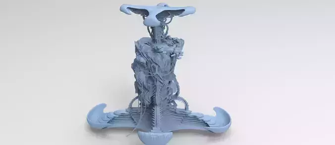 Alien Floating Tower 3D model