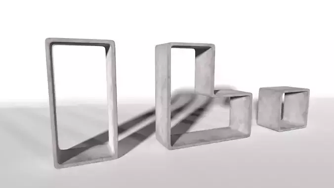 Brutalist Modular Shelf Kit