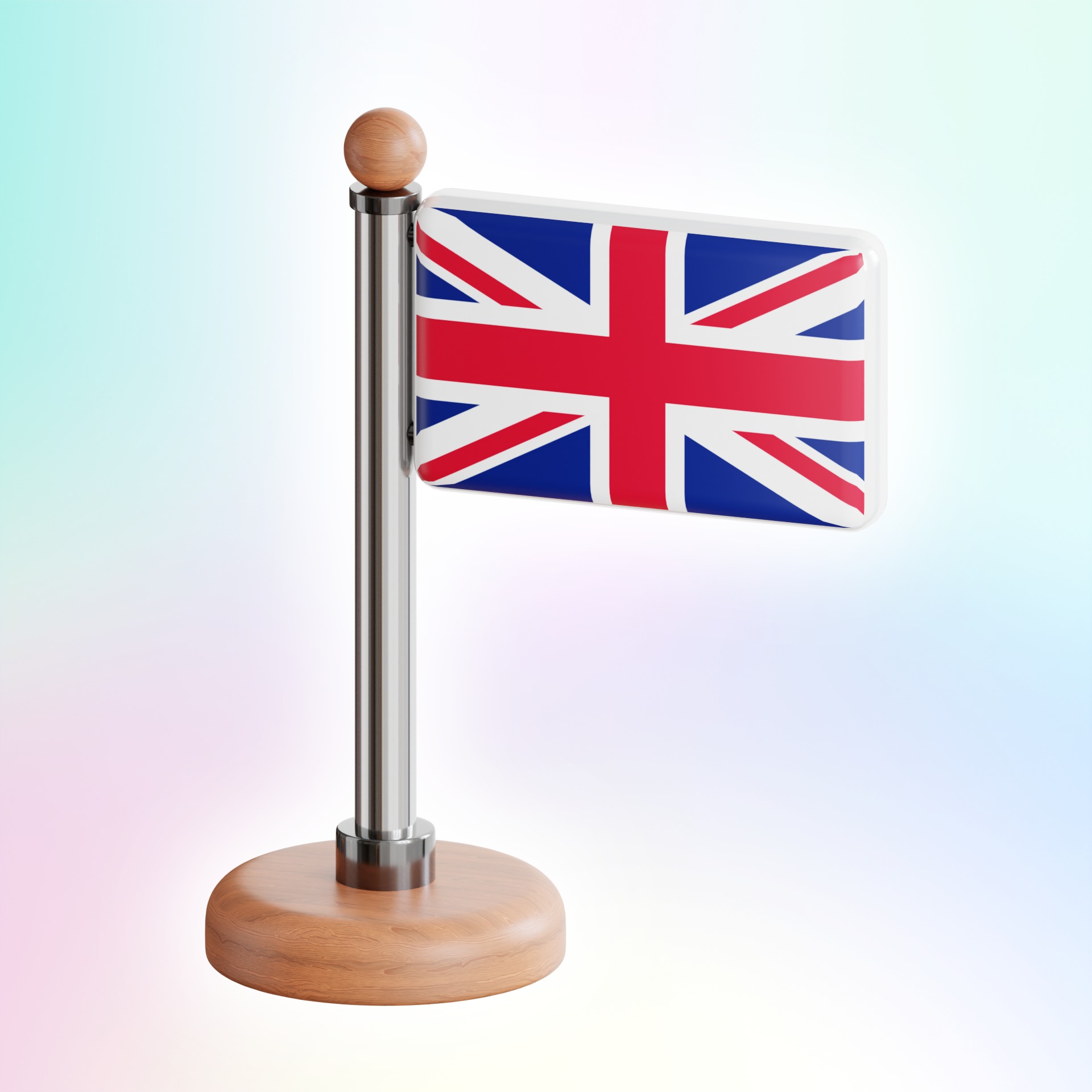 Country Flags Icon Pack from around the World 3D model_4