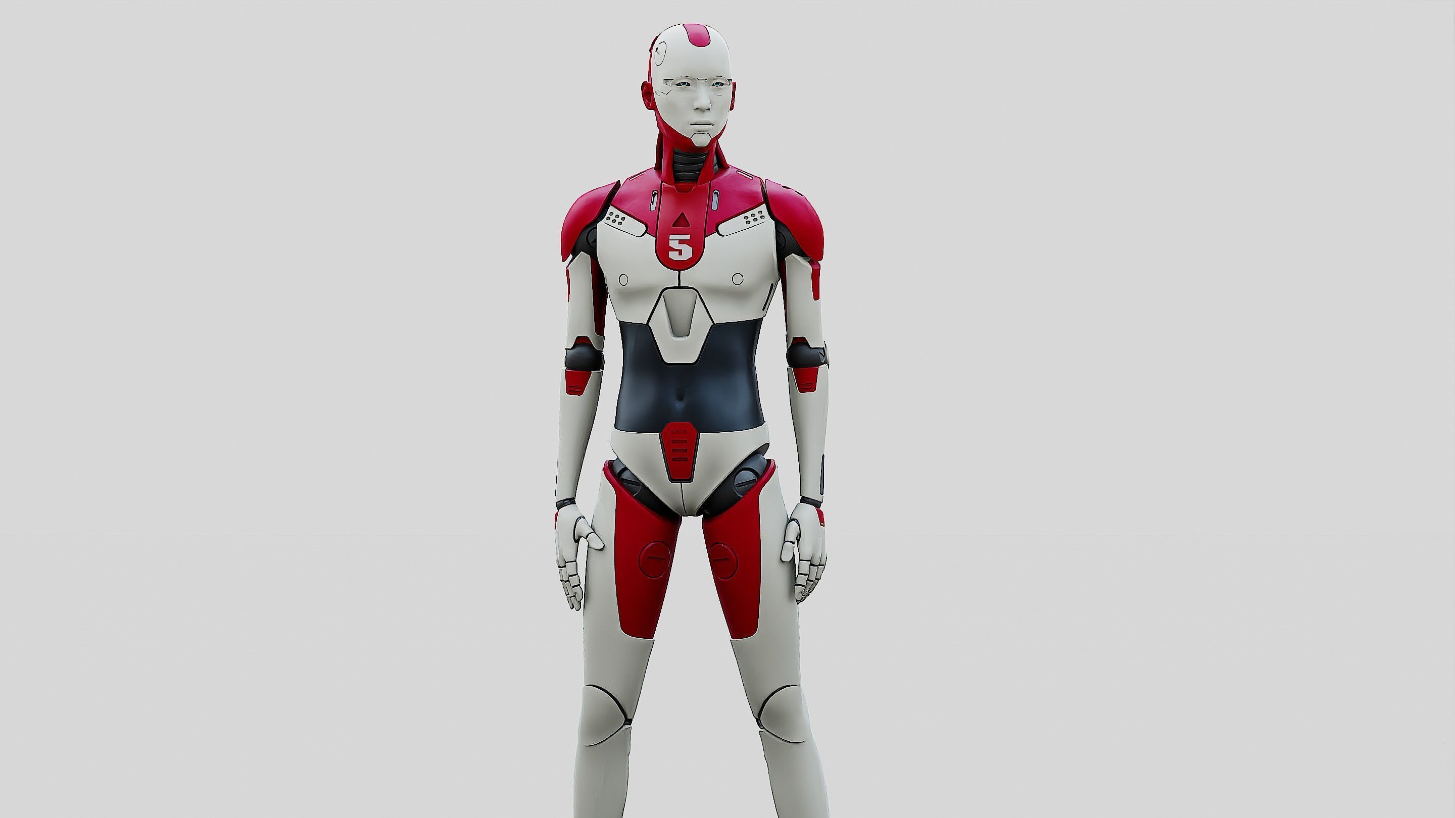 HUMANOID ORPHEUS-E  Rigged for Unreal Engine - Unity - MIXAMO 3D model_3