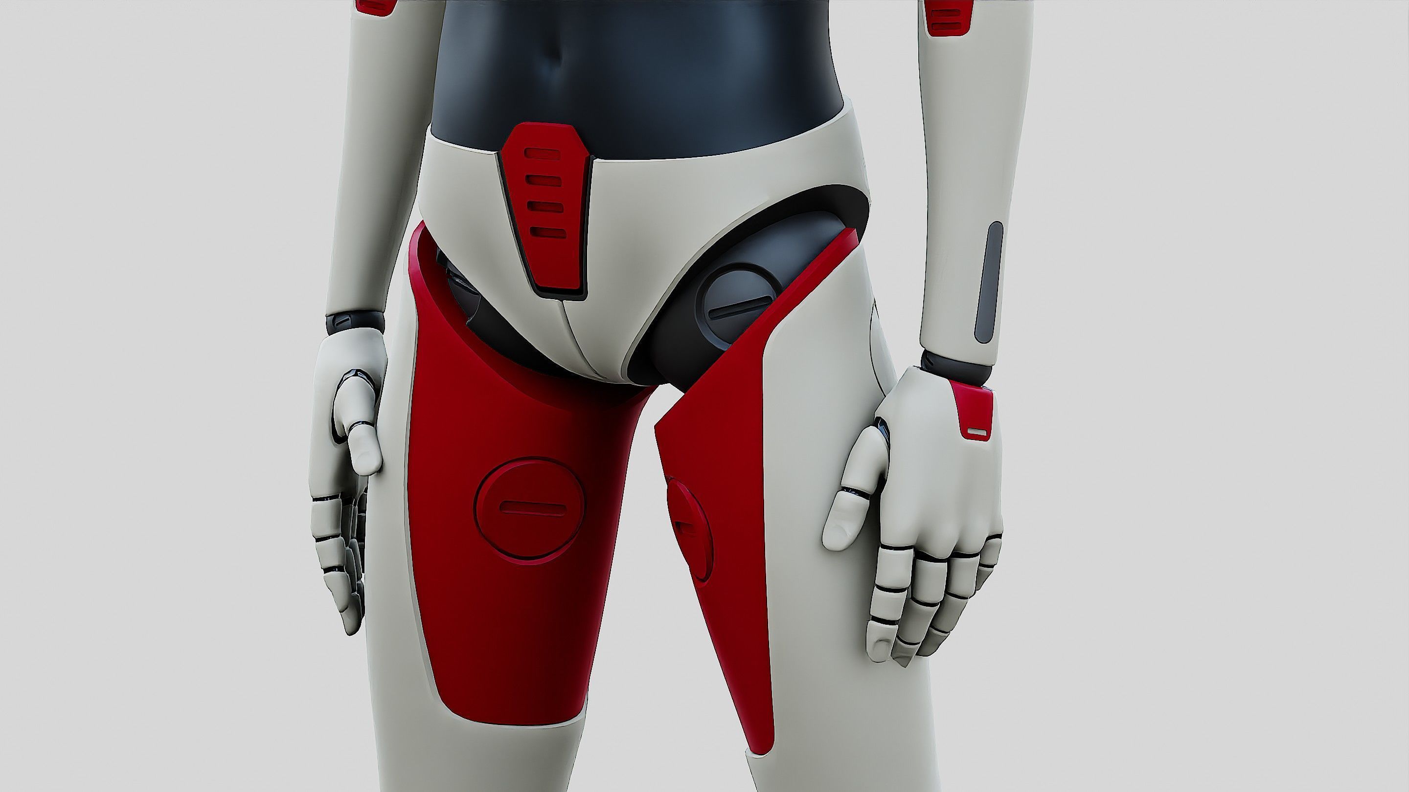 HUMANOID ORPHEUS-E  Rigged for Unreal Engine - Unity - MIXAMO 3D model_27