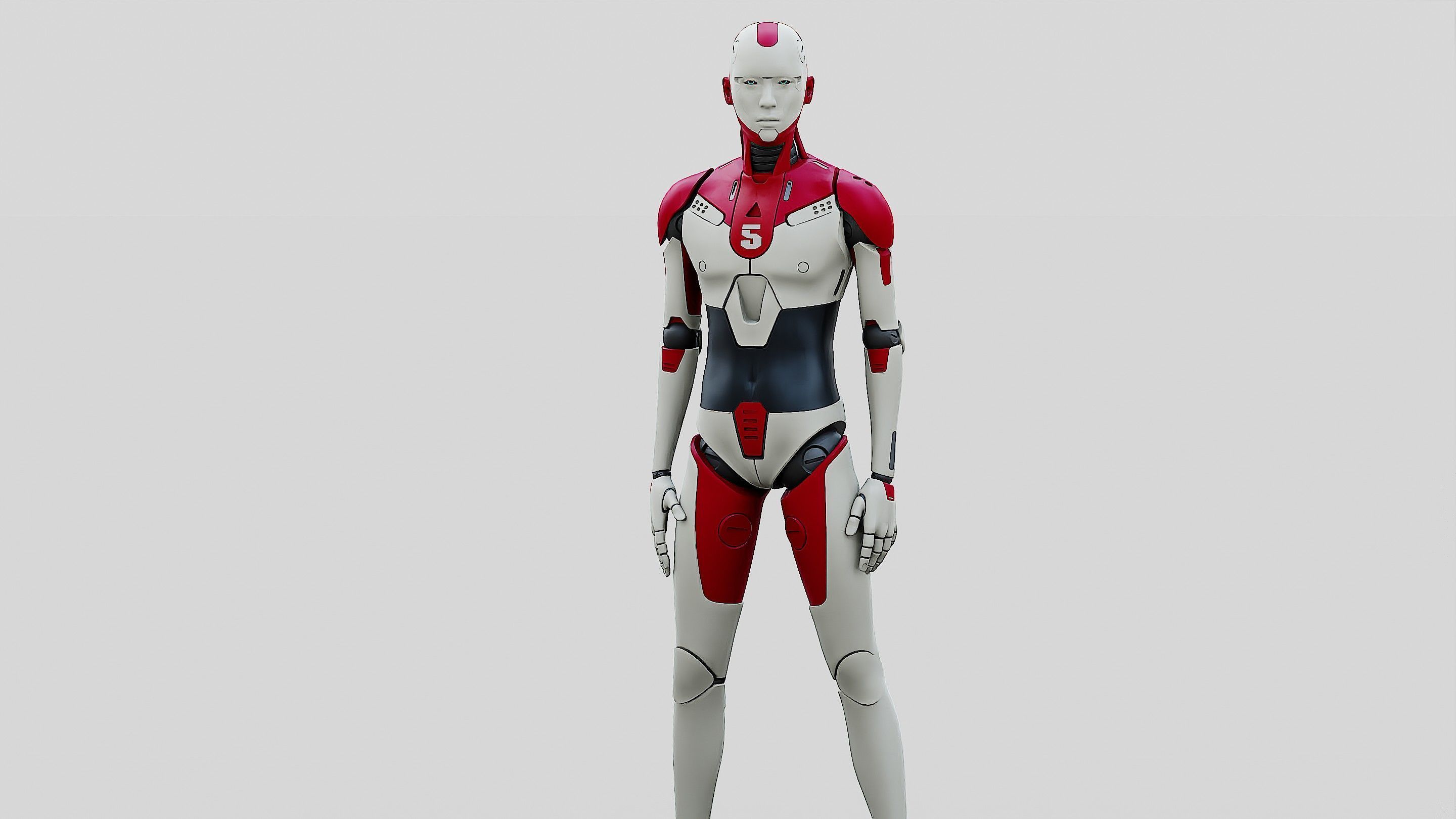 HUMANOID ORPHEUS-E  Rigged for Unreal Engine - Unity - MIXAMO 3D model_22