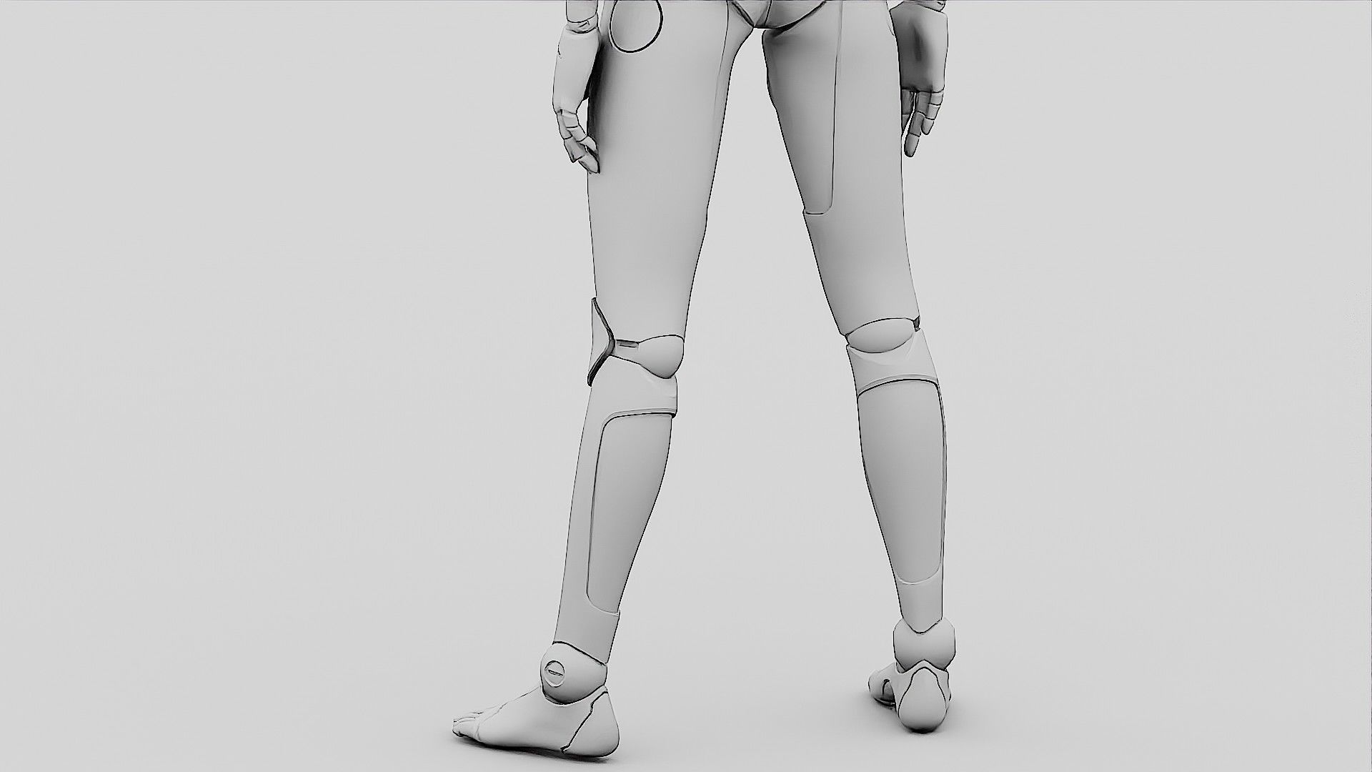 HUMANOID ORPHEUS-E  Rigged for Unreal Engine - Unity - MIXAMO 3D model_35