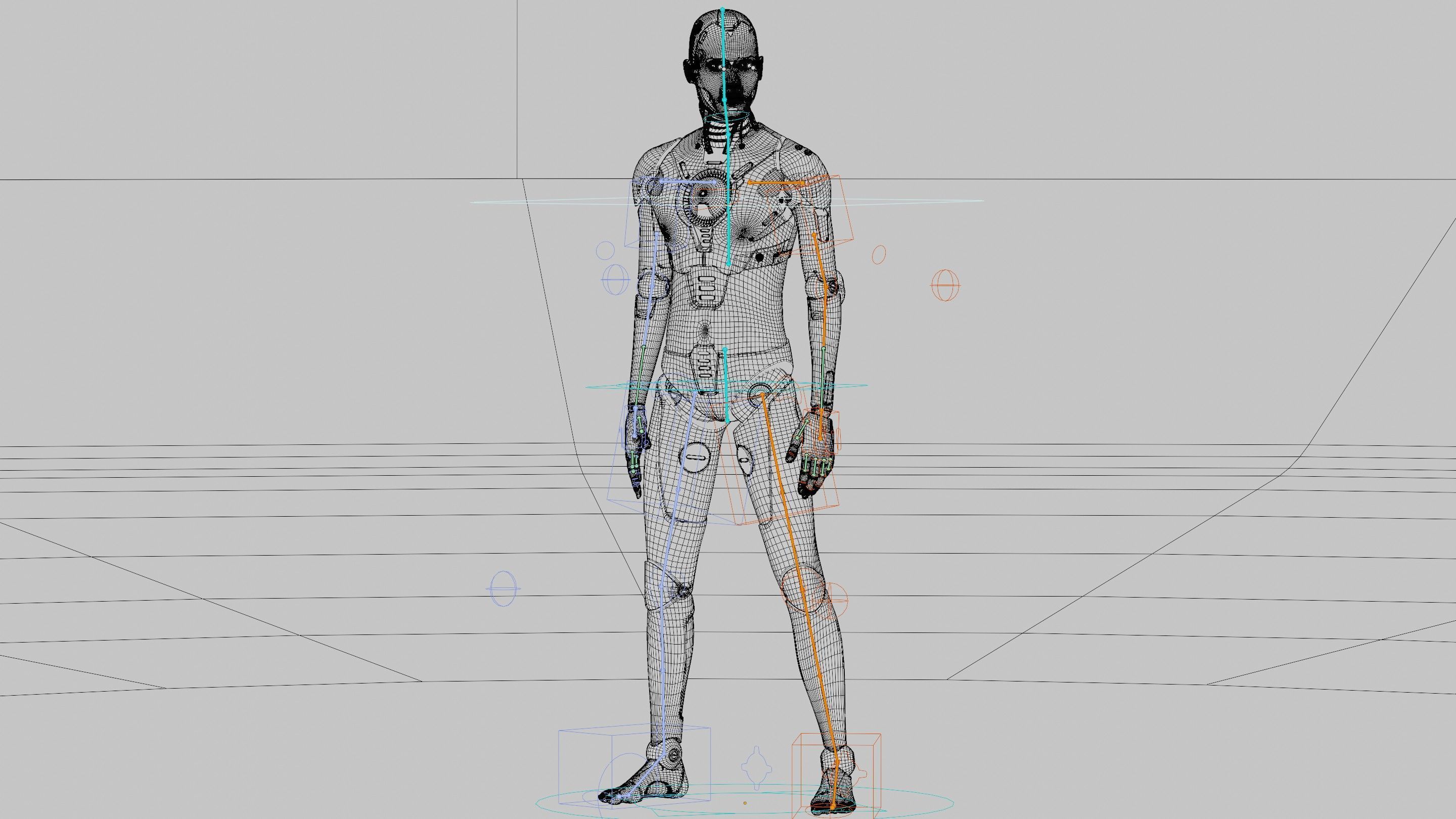 HUMANOID ORPHEUS-E  Rigged for Unreal Engine - Unity - MIXAMO 3D model_40