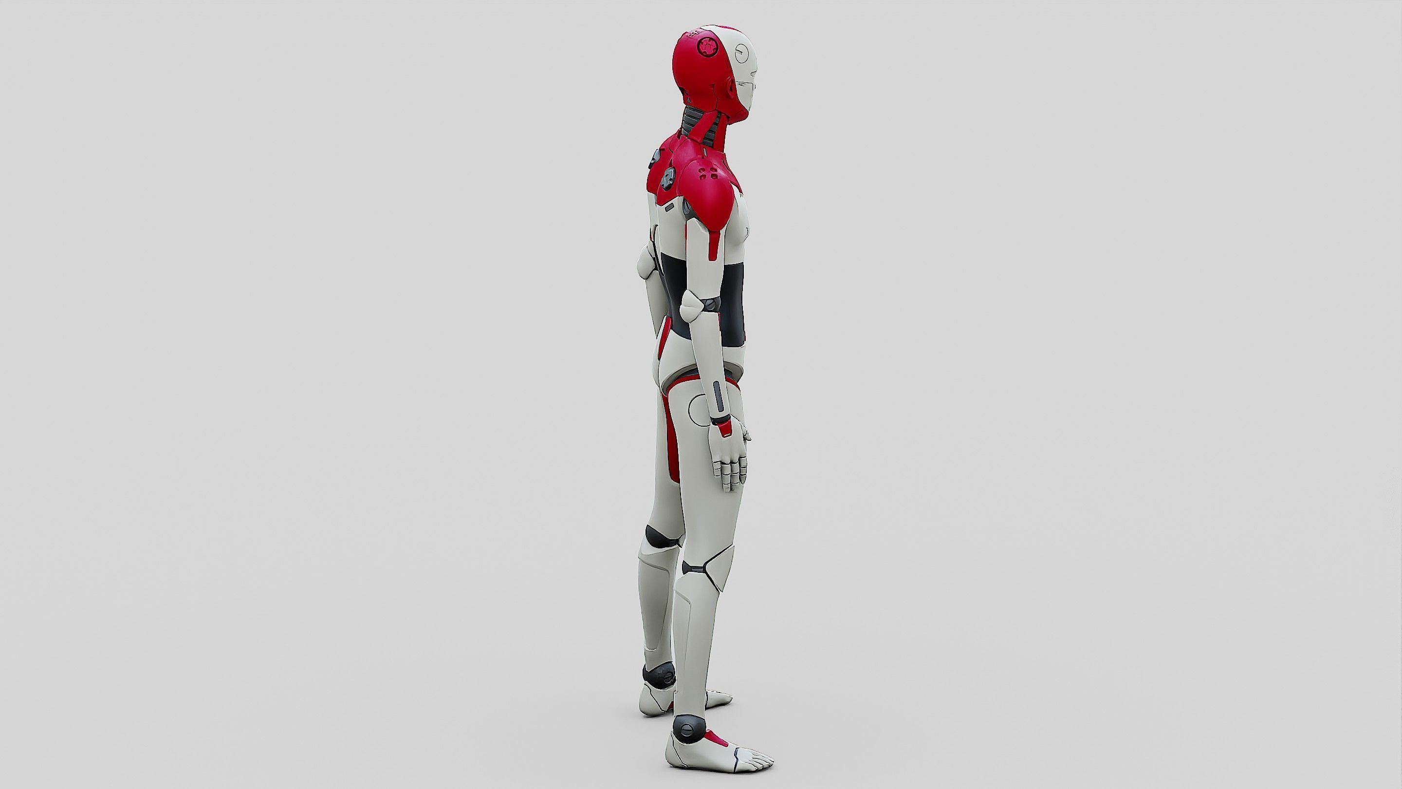 HUMANOID ORPHEUS-E  Rigged for Unreal Engine - Unity - MIXAMO 3D model_10