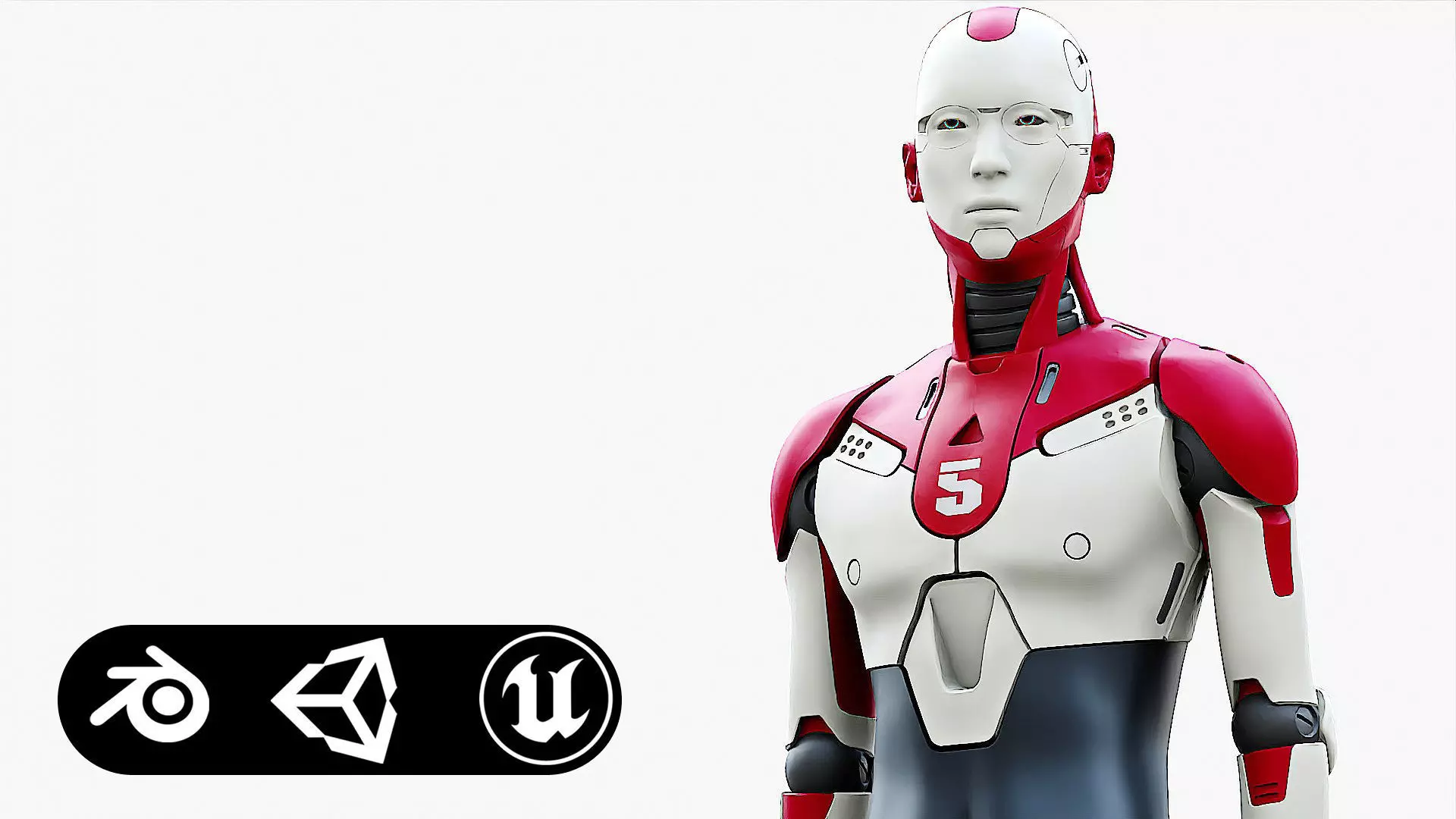 HUMANOID ORPHEUS-E  Rigged for Unreal Engine - Unity - MIXAMO 3D model_0