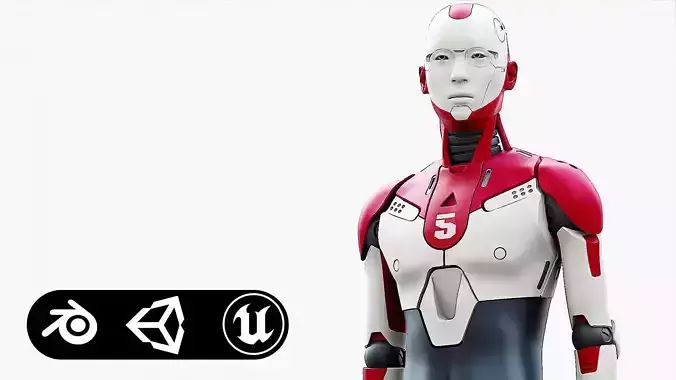 HUMANOID ORPHEUS-E  Rigged for Unreal Engine - Unity - MIXAMO 3D model