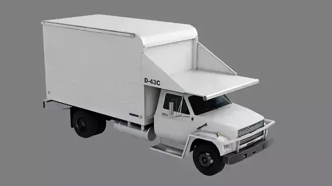 Airport Catering Truck Low-poly 3D model