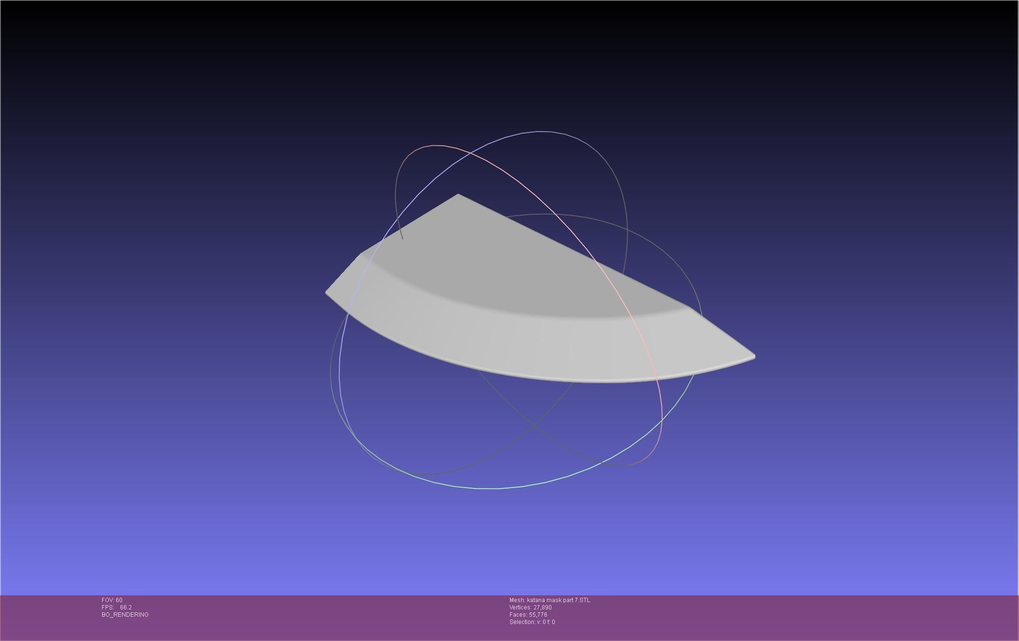 Chainsaw Man Katana Man Mask Frame 3D print model_71