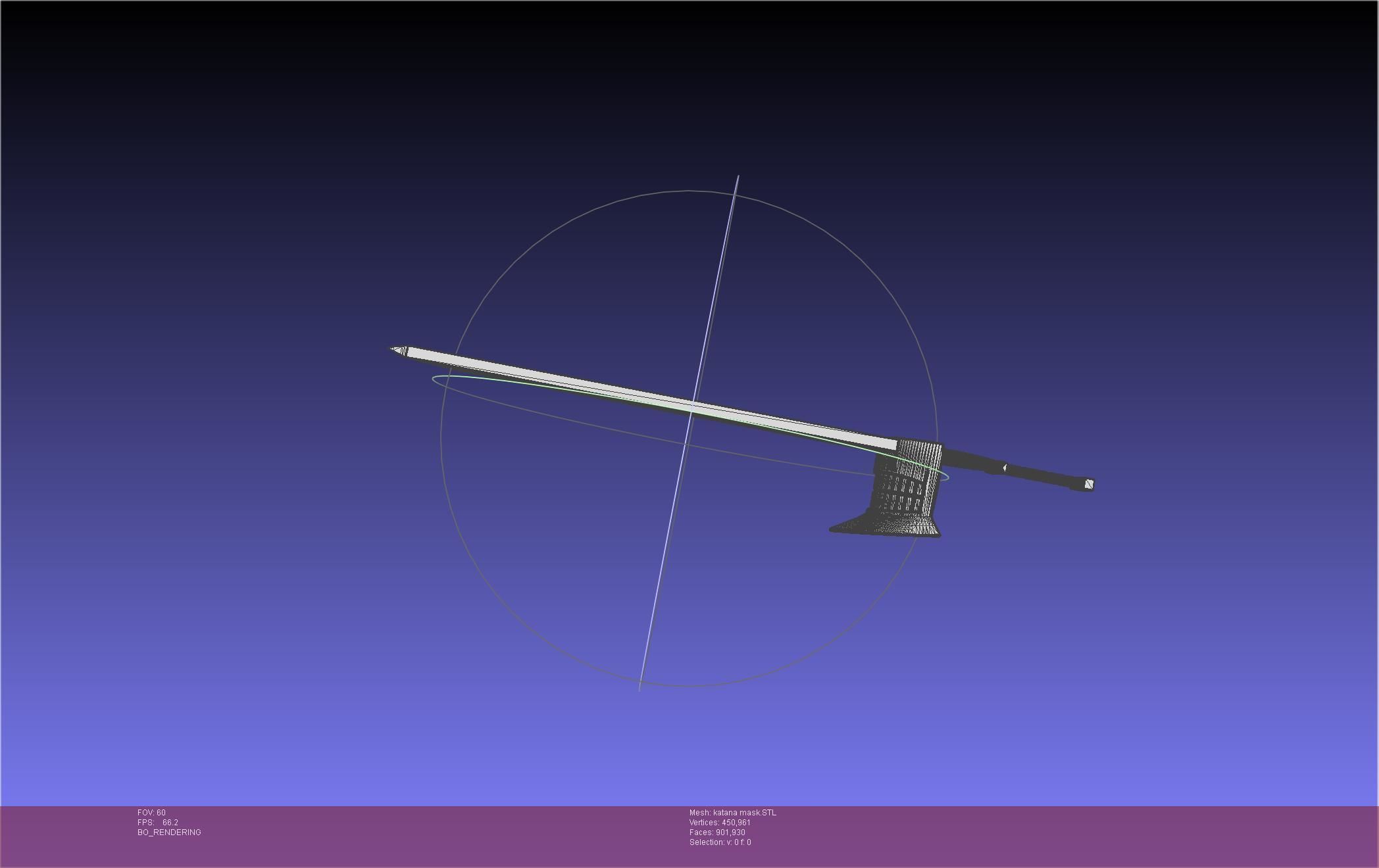 Chainsaw Man Katana Man Mask Frame 3D print model_33