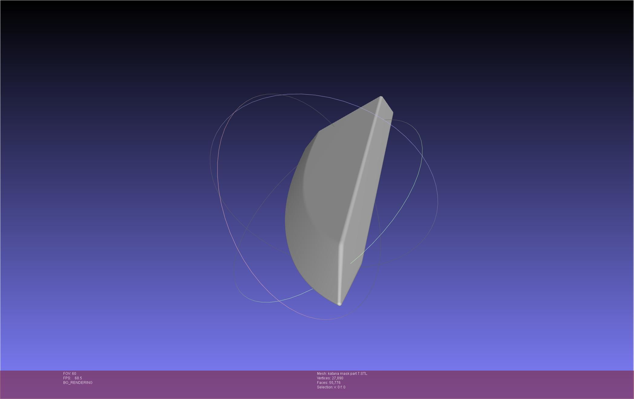 Chainsaw Man Katana Man Mask Frame 3D print model_72