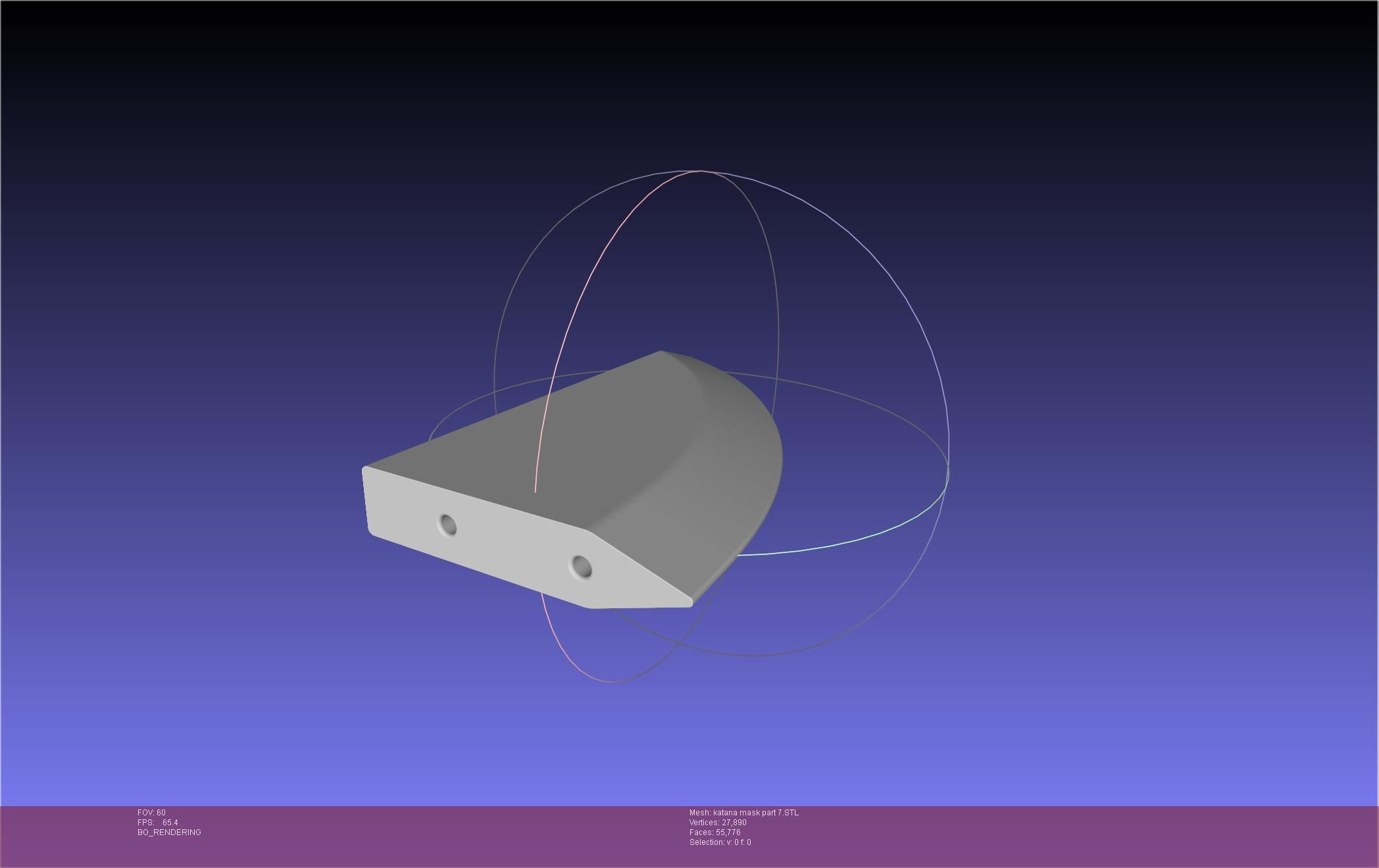 Chainsaw Man Katana Man Mask Frame 3D print model_69