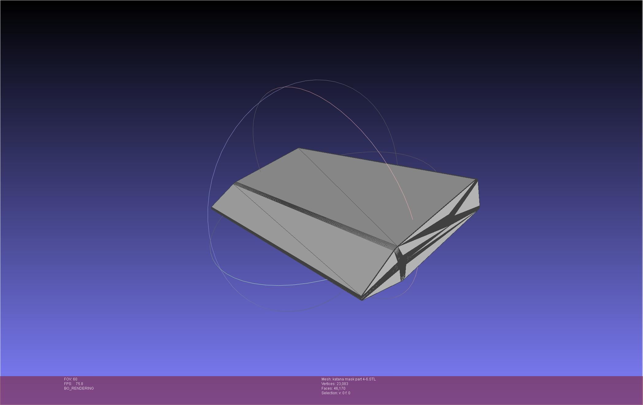 Chainsaw Man Katana Man Mask Frame 3D print model_67