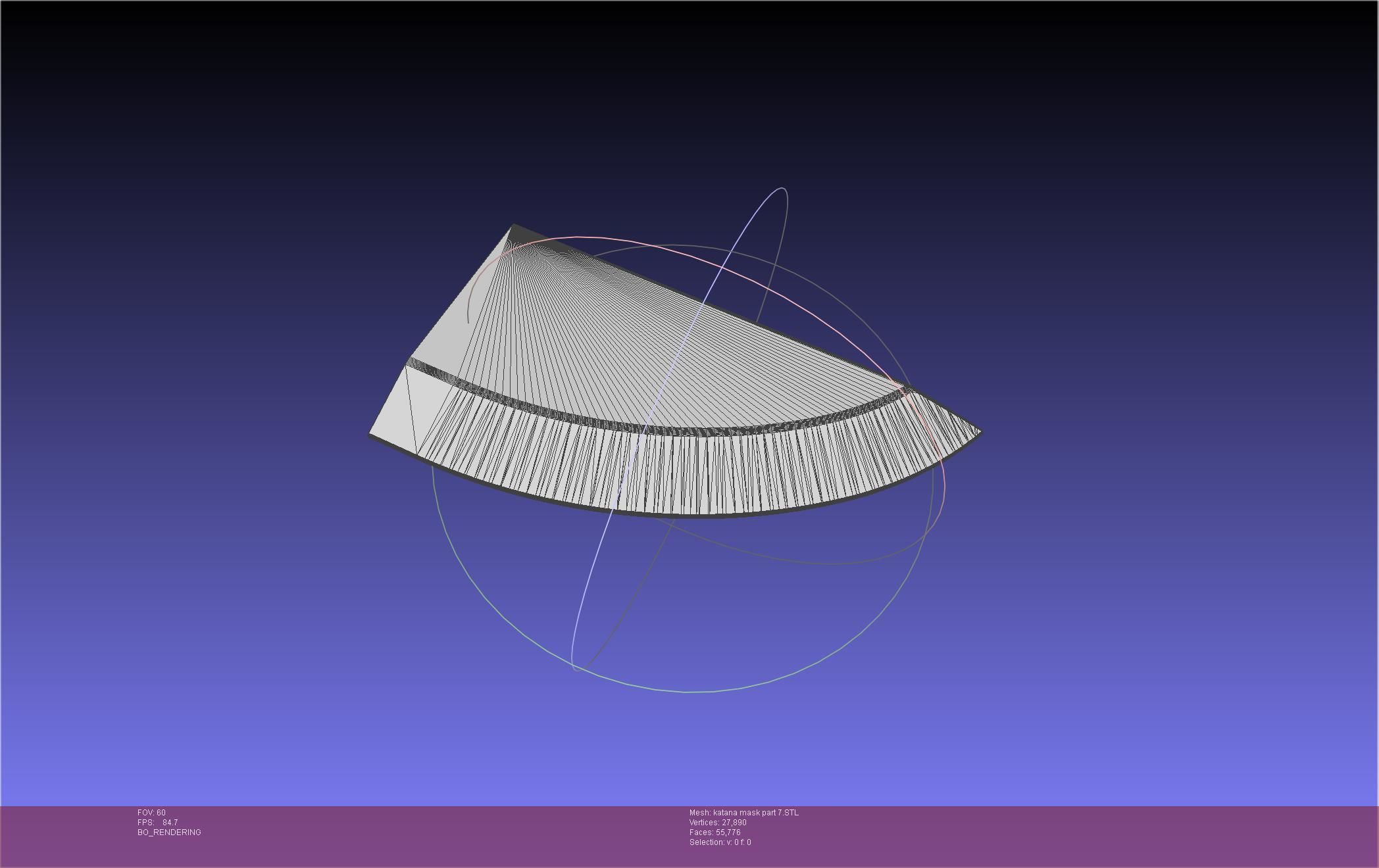Chainsaw Man Katana Man Mask Frame 3D print model_74