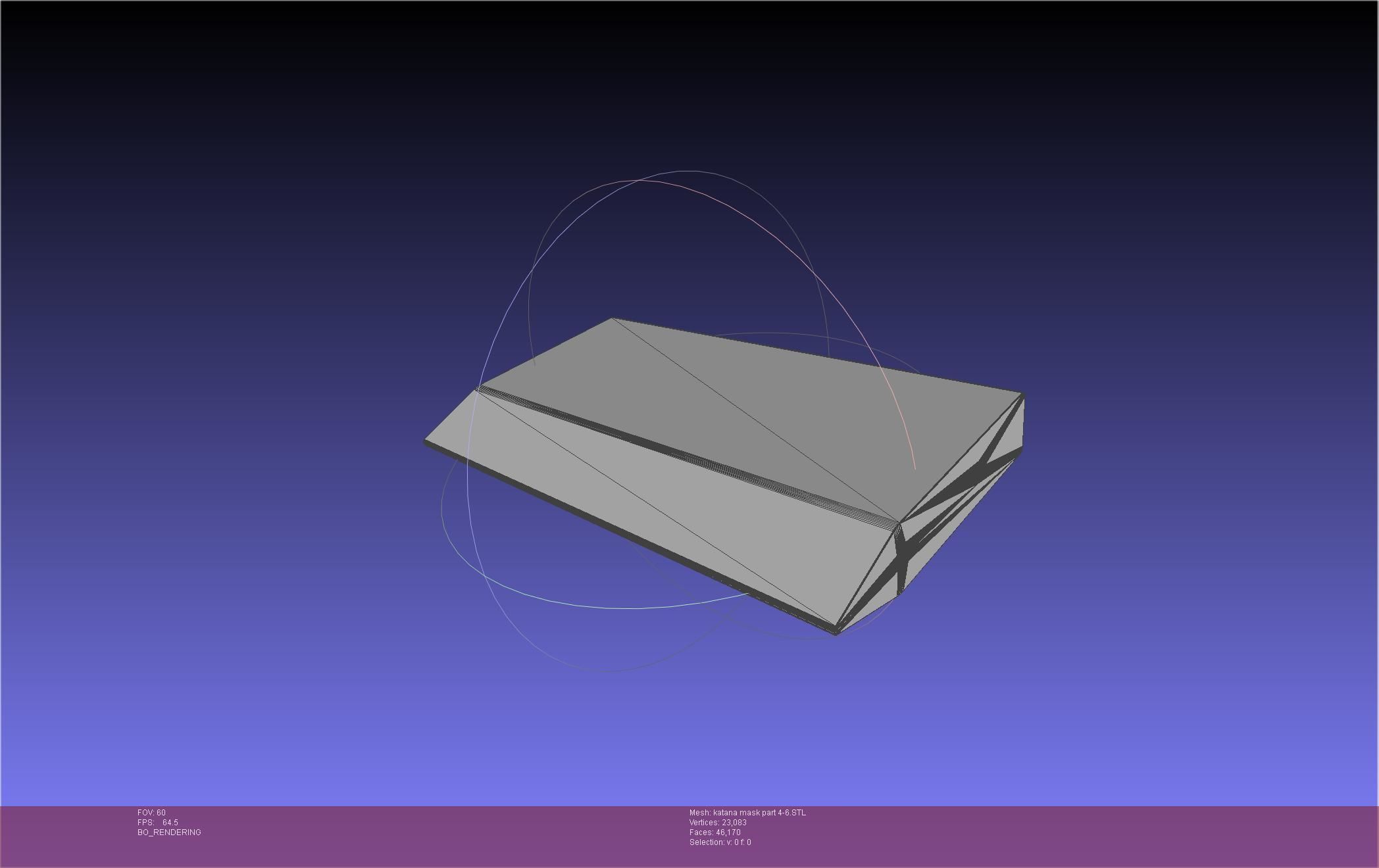 Chainsaw Man Katana Man Mask Frame 3D print model_66