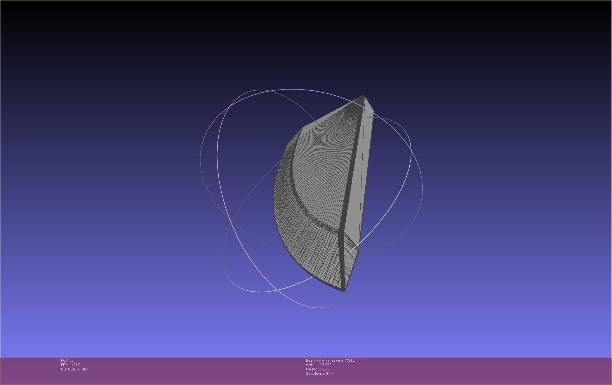 Chainsaw Man Katana Man Mask Frame 3D print model_73