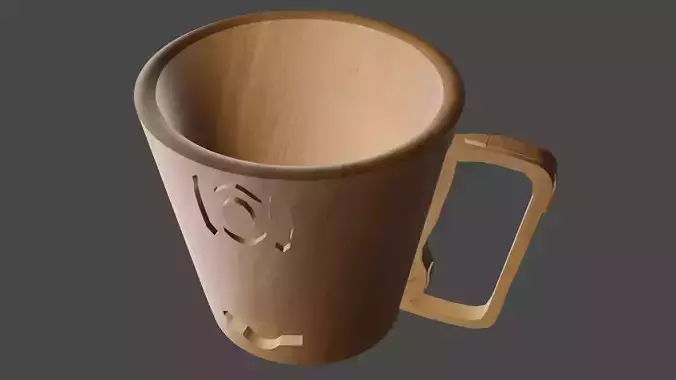 Ornament cup for 3D printing  Free 3D print model