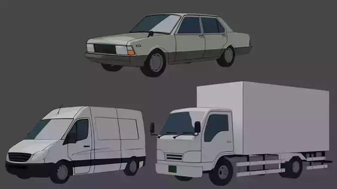 Blender Toonshaded Vehicle Kit