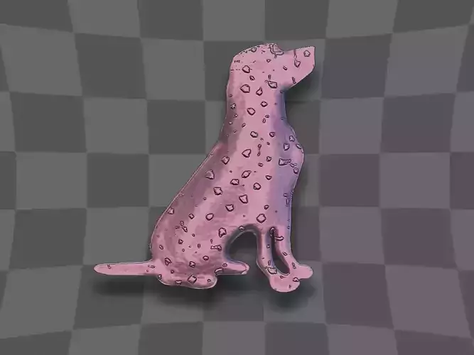 Dog model 3D print model