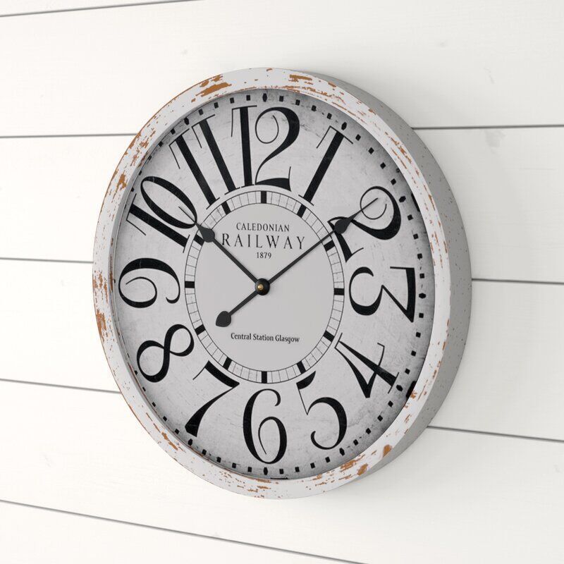 Wood Wall Clock 3D model_5