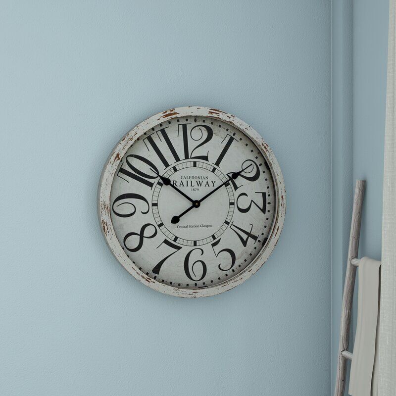 Wood Wall Clock 3D model_6