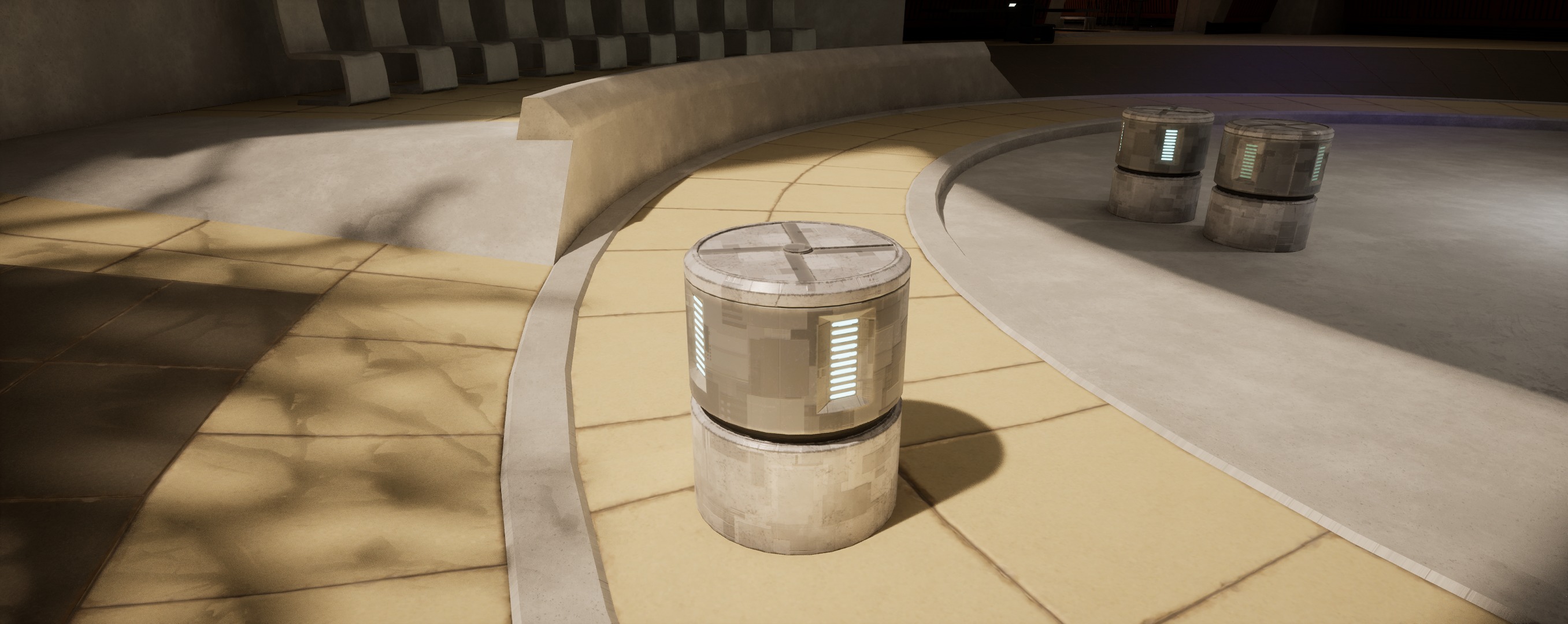 Plasteel Cylinder Low-poly 3D model_2