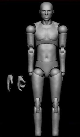 Articulated HotToys Clone Trooper Body - Narrow Body 3D print model_4