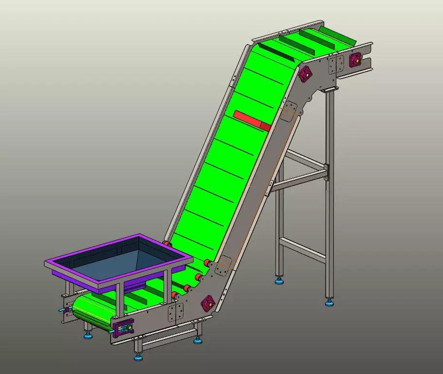 FEEDING CONVEYOR 3D print model_0