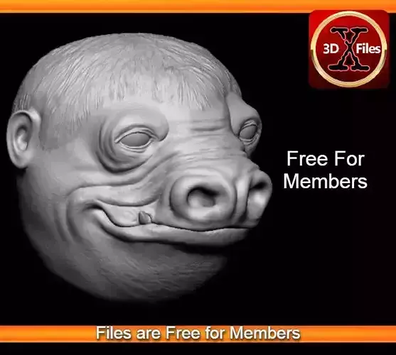 Snaggletooth Head Sculpt - Star Wars custom Action Figure