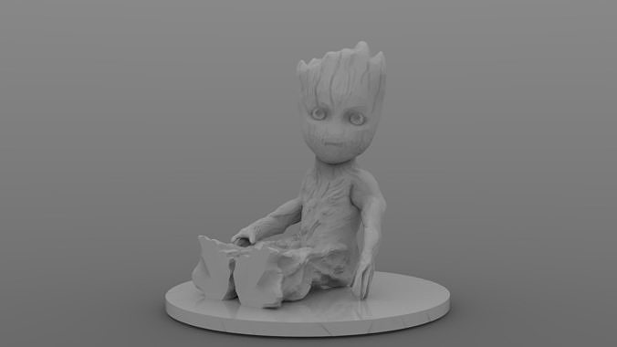 Baby Groot Free 3D print model