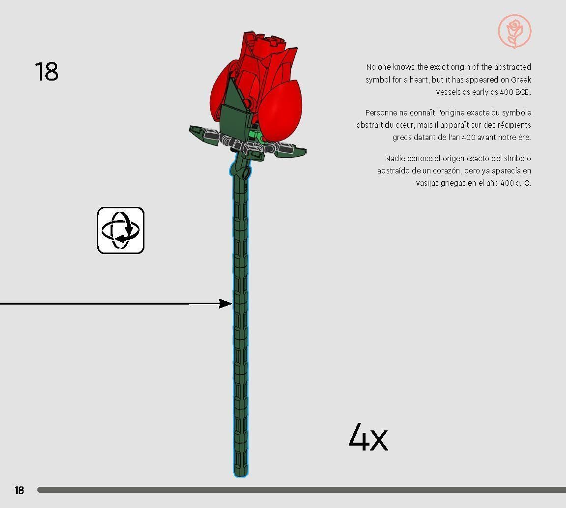 TwindBricks3D - 10328 Bouquet of Roses 3D print model_13