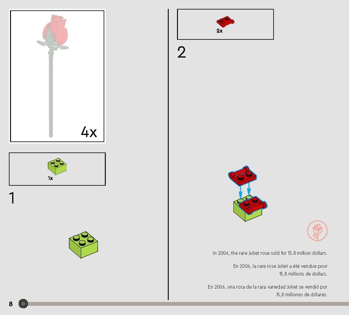 TwindBricks3D - 10328 Bouquet of Roses 3D print model_3