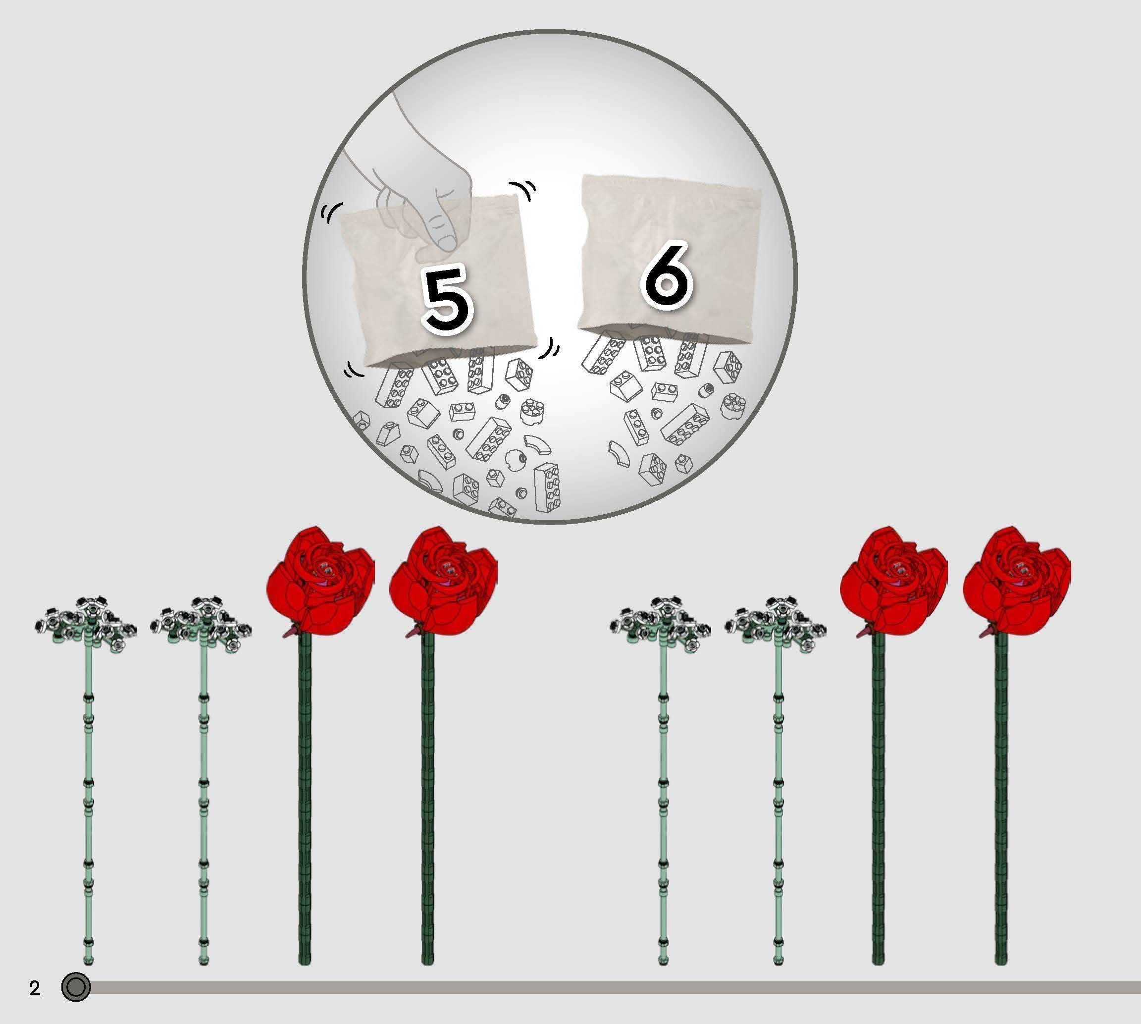 TwindBricks3D - 10328 Bouquet of Roses 3D print model_27