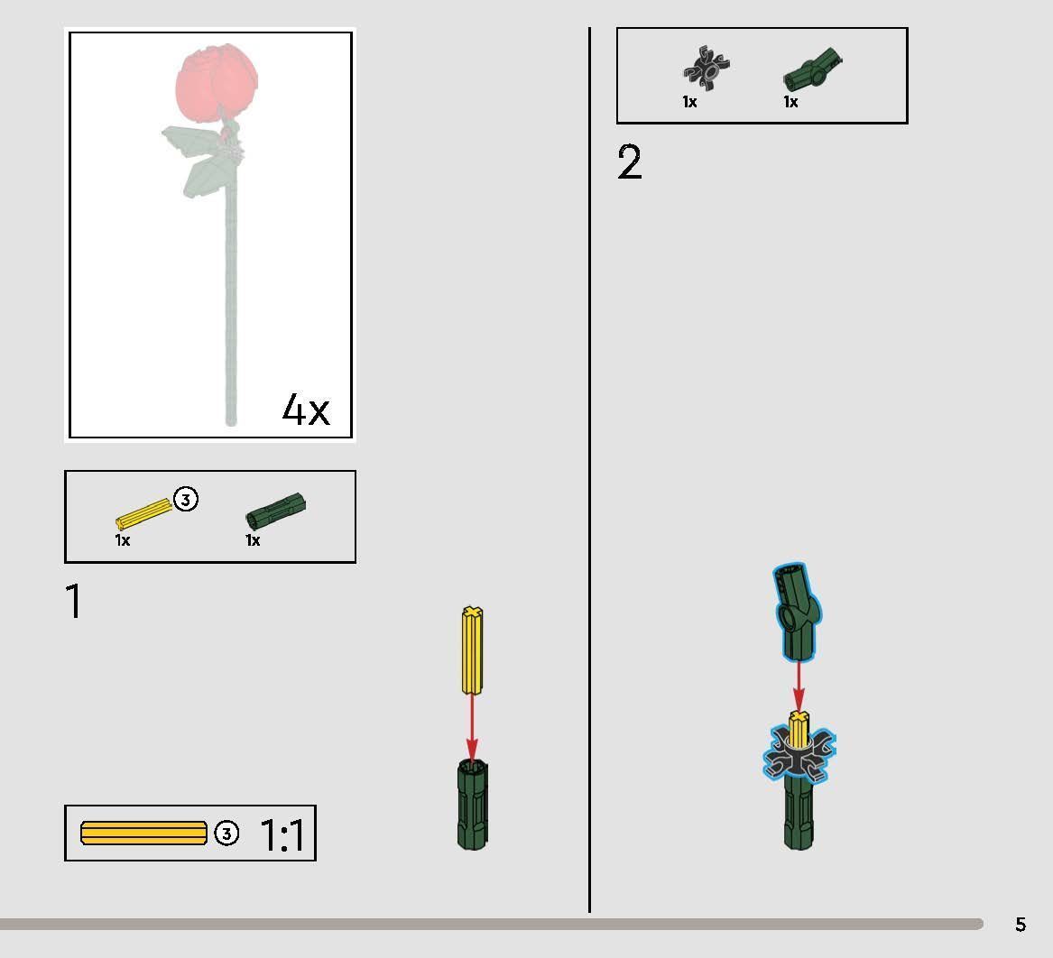 TwindBricks3D - 10328 Bouquet of Roses 3D print model_16