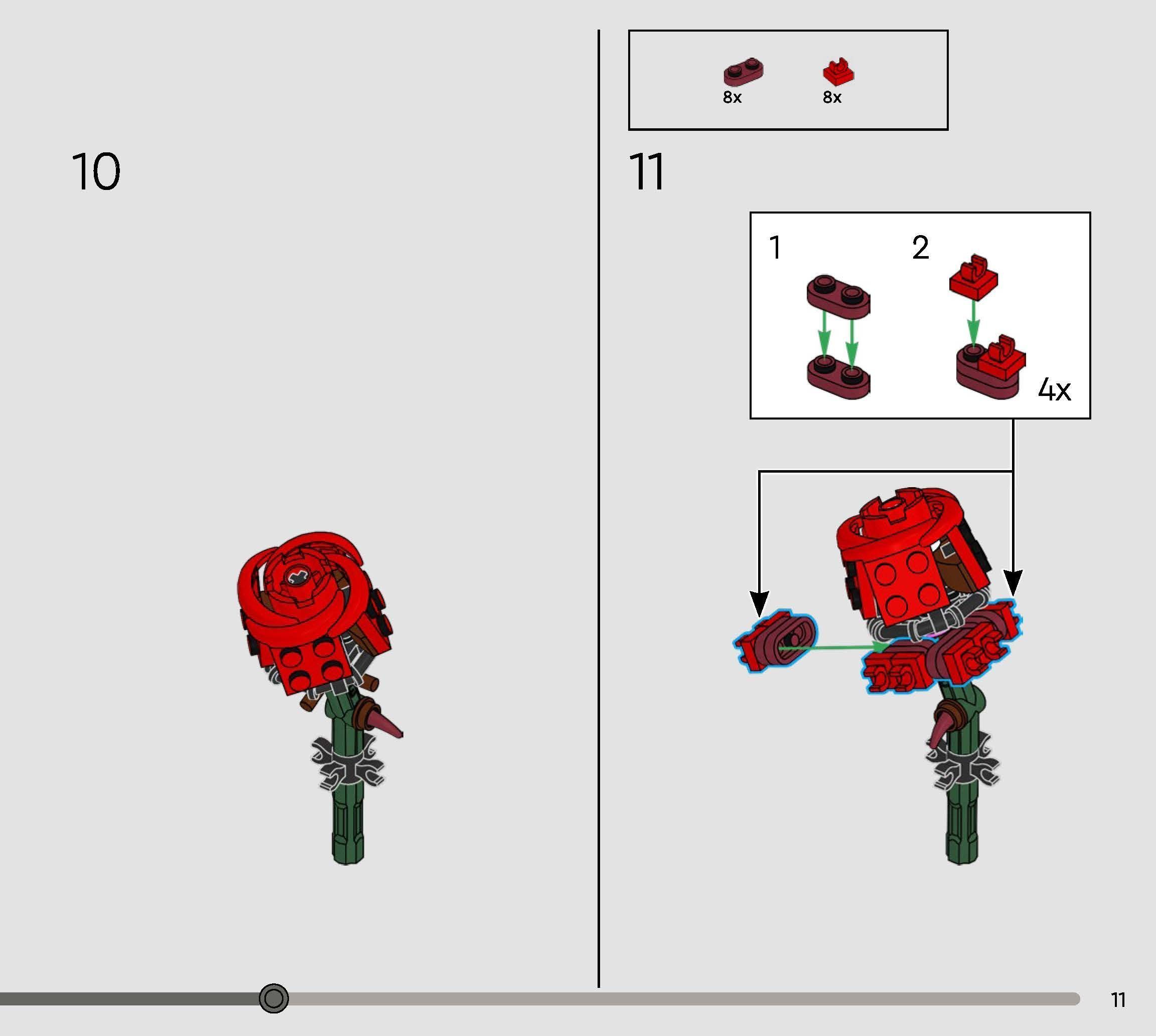 TwindBricks3D - 10328 Bouquet of Roses 3D print model_22