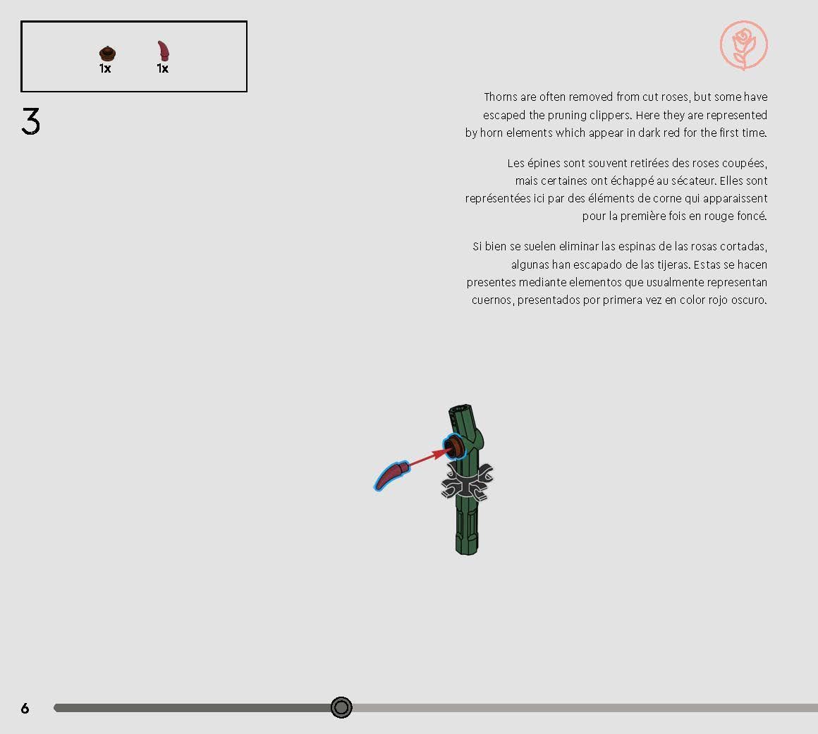 TwindBricks3D - 10328 Bouquet of Roses 3D print model_17