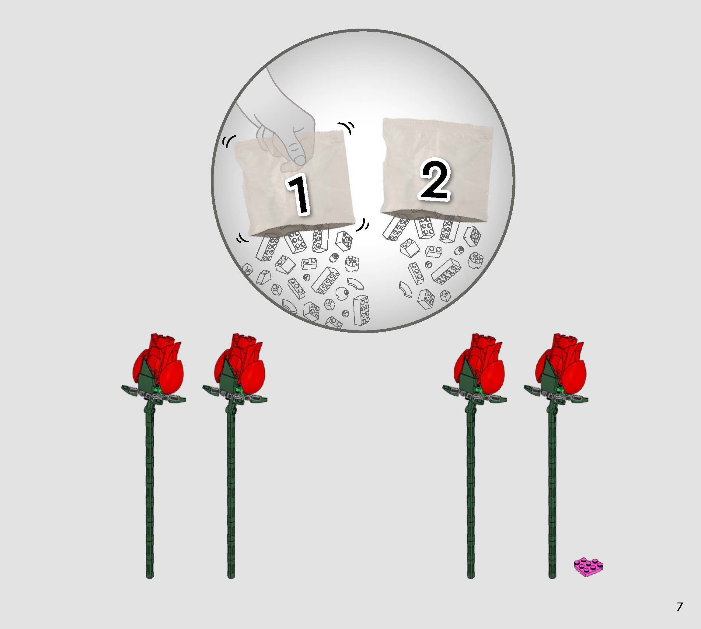 TwindBricks3D - 10328 Bouquet of Roses 3D print model_2