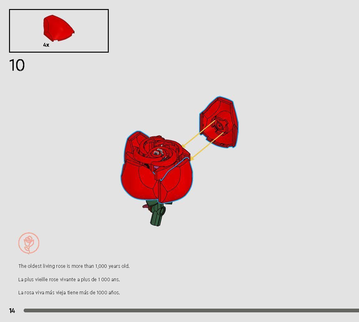 TwindBricks3D - 10328 Bouquet of Roses 3D print model_39