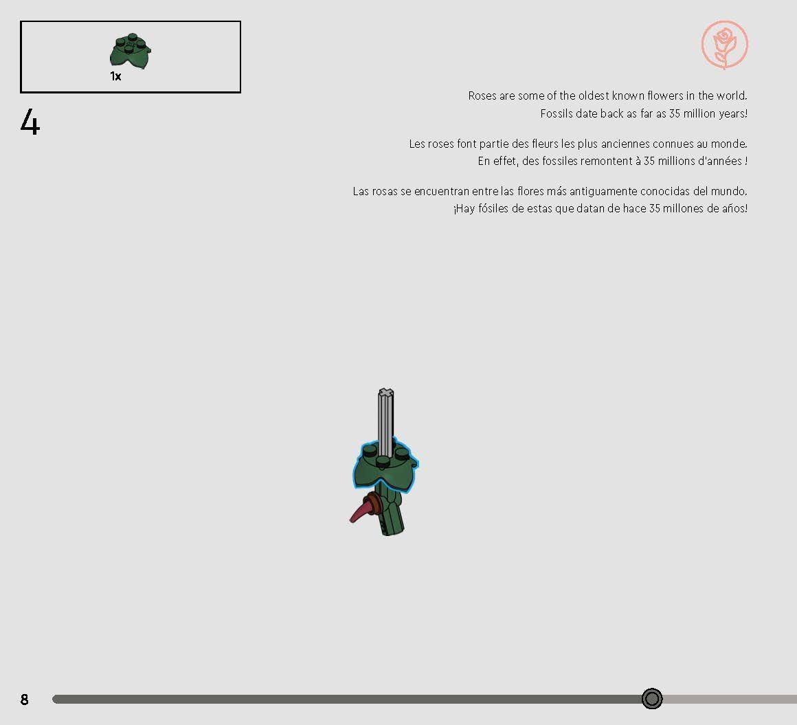 TwindBricks3D - 10328 Bouquet of Roses 3D print model_33