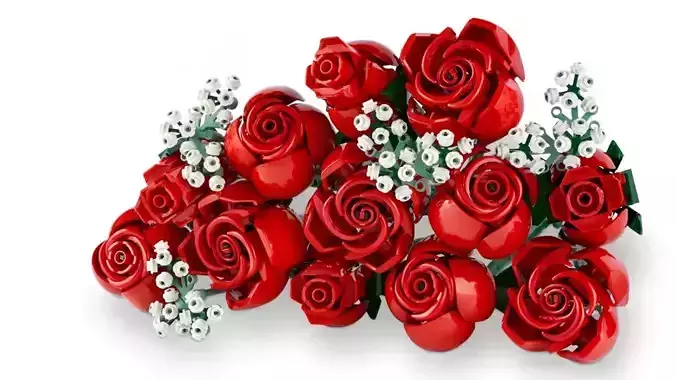 TwindBricks3D - 10328 Bouquet of Roses 3D print model