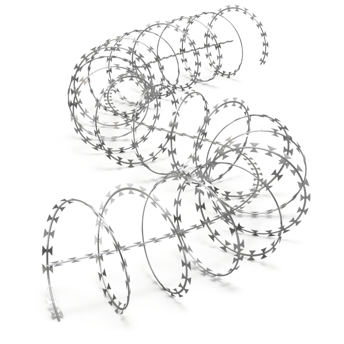 Adaptable Razor Wire 3D model_1